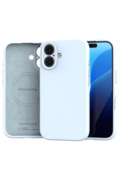 NO BRAND Husă pentru iPhone 16, Spacecase, din silicon, compatibilă MagSafe