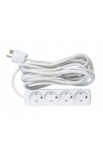 MicroConnect Prelungitor danez cu 4 prize, 5m