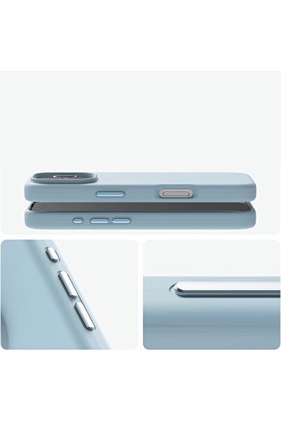 NO BRAND Husă pentru iPhone 16 Pro Elago din silicon cu MagSafe, albastru cer