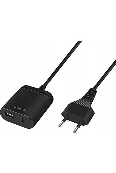 NO BRAND Încărcător USB 12W LogiLink Cub de încărcare USB-A USB-C cu cablu de...