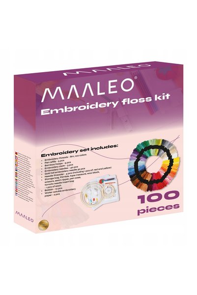 Maaleo Mulina - set de broderie cu 100 de culori 25724