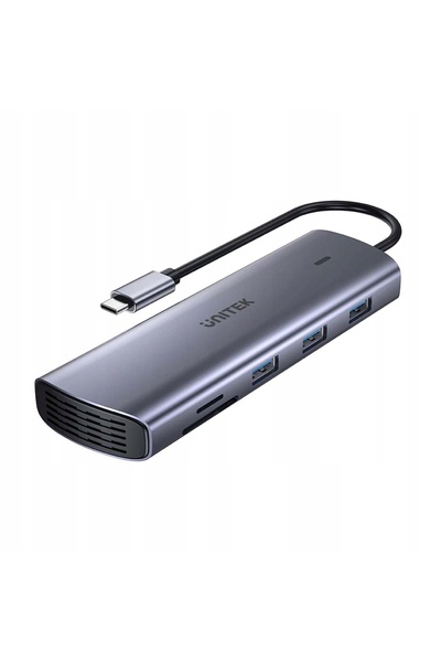 Unitek HUB 9W1 USB C GIGABIT ETHERNET HDMI VGA 3X USB A CITITOR DE CARDURI PD...