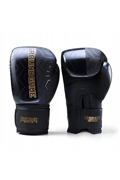 Ground Game Mănuși de box Equinox Negru/Auriu 14 oz