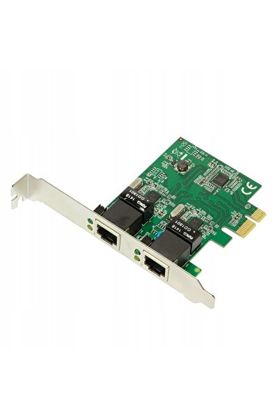 LogiLink Placă de rețea Gigabit Ethernet PCI-E cu 2 porturi RJ45 1000Mbps