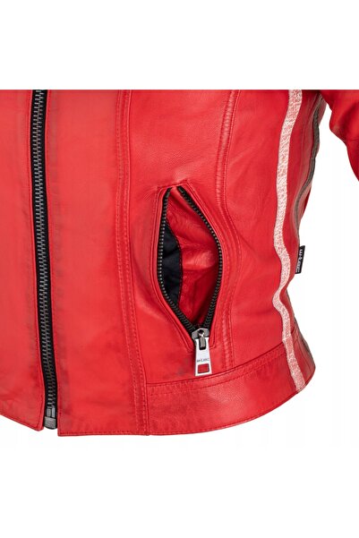 NO BRAND Geacă moto de damă W-TEC UMANA RETRO VINTAGE din piele, mărimea XXL