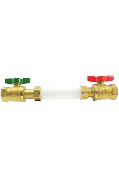 NO BRAND Kit de racordare contor de apă de 1 inch cu supapă de sens din alamă