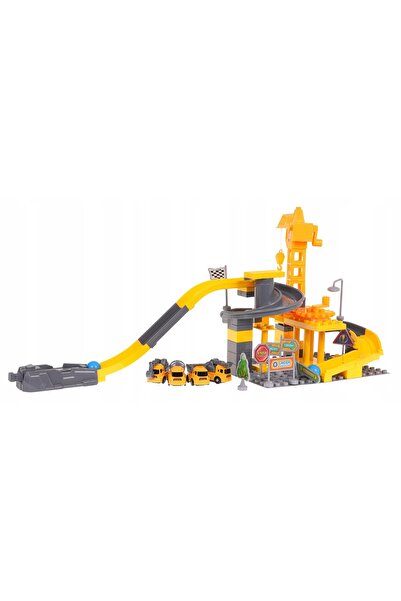 Ramiz mare șantier de construcții rampă cu pistă vehicule de construcții jucă...