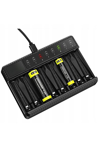 Beline ÎNCĂRCĂTOR PENTRU BATERII 8X AA/AAA ALIMENTAT PRIN USB-C