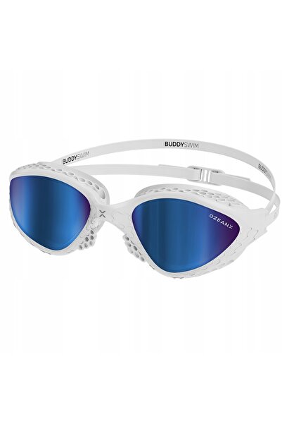 NO BRAND Ochelari de înot BuddySwim OzeanX Mirror alb/albastru OS
