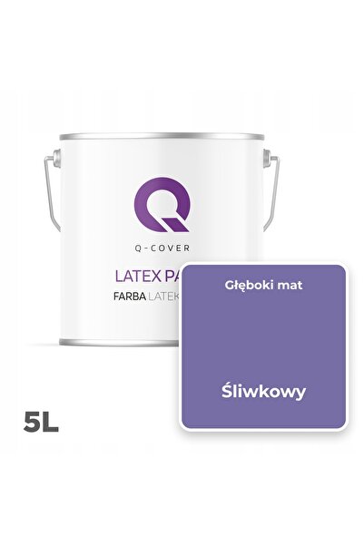 NO BRAND Vopsea Latex pentru Perete Mat Profund Rezistentă 5L Culoare Prună H...