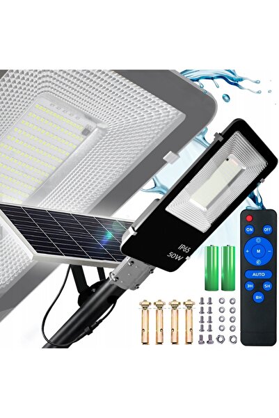 NO BRAND LAMPĂ SOLARĂ LED DE 50W IMPERMEABILĂ CU SENZOR, LAMPĂ STRADALĂ CU SE...