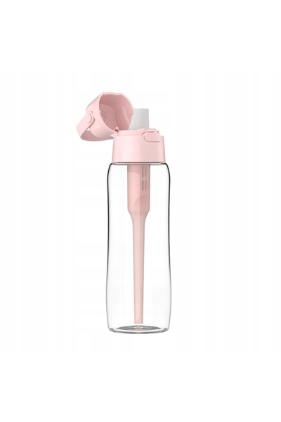 Dafi Sticlă cu filtru din sticlă solidă 600 ml Roz bebeluș