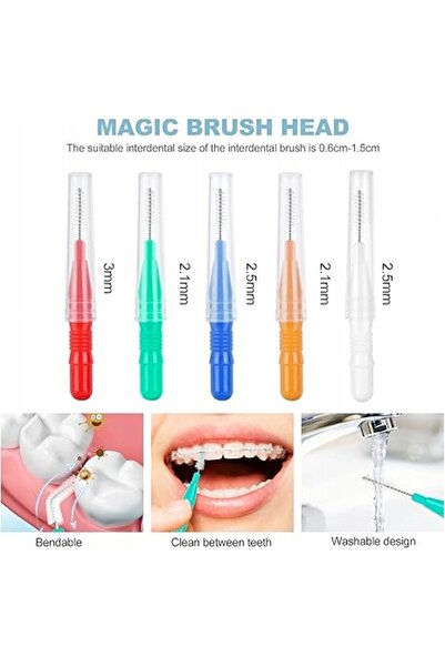NO BRAND 60 DE PERIUȚE INTERDENTARE DENTARE ȘI SCOBITOARE PENTRU DINȚI