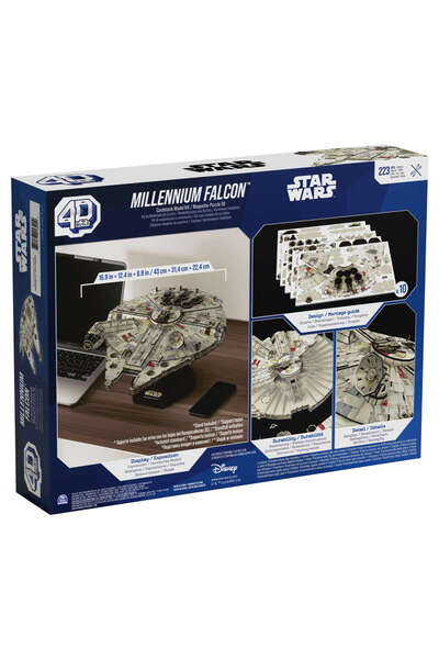 Spin Master Toys Far East STAR WARS PUZZLE 3D NAVA MILLENNIUM FALCON MODEL 4D...