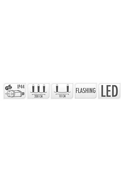 Home Styling Collection LUMINI DE CRĂCIUN PERDELE LUMINOSĂ 189 LED-URI 200x70...