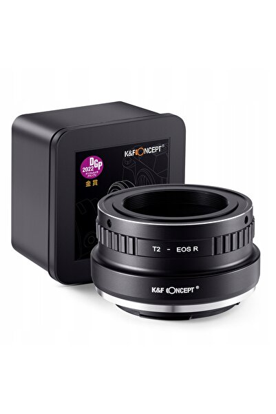 K&F CONCEPT Adaptor pentru Canon EOS R5 R6 R3 RP Ra la montură T2 T-mount
