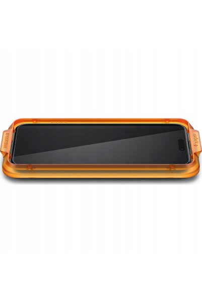Spigen Sticlă securizată cu aplicator pentru iPhone 15 Pro, 2 bucăți + lavetă