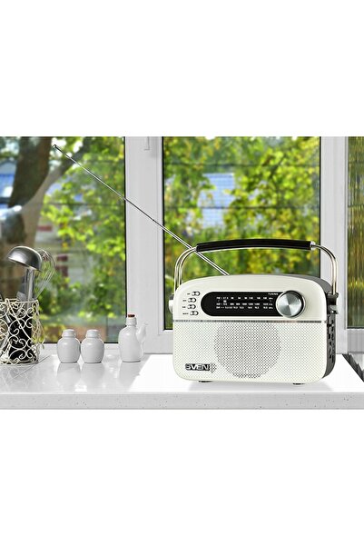 Sven SRP-505 ALB radio FM AM SW retro portabil reîncărcabil vintage