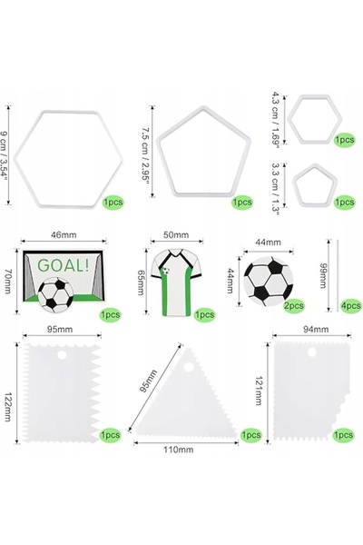 NO BRAND SET 4 FORME PENTRU TORTURI SKROBAK 4 CAPACE DECORATIVE PENTRU PETRECERE