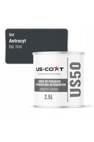 NO BRAND Vopsea protectoare pentru pardoseli din beton, antracit RAL 7016, 2,...