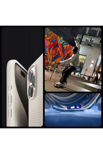 Spigen Husă pentru iPhone 16 Pro, design geometric elegant și robust