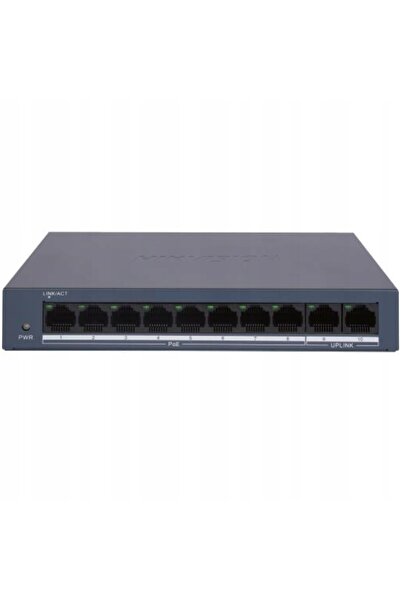 Hikvision Switch PoE 8xPoE 2xUpLink 10/100Mbps pentru camere IP 60W