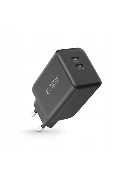 NO BRAND Încărcător de perete de 45W, 2x USB-C, Durabil, Compact, Puternic, P...