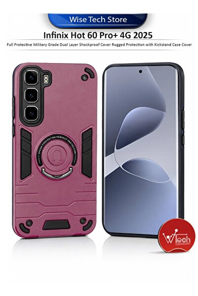 Wtech Infinix Hot 60 Pro+ 4G 2025 Full Protective Military Grade Dual Layer S...