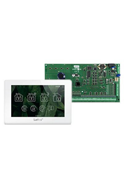 SATEL SISTEM DE ALARMĂ INTEGRA 128 KIT PANOU TACTIL LCD DE 7 " SIRENĂ AKU