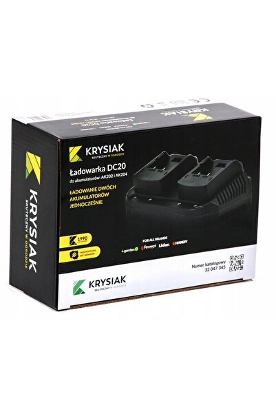 KRYSIAK 4GARDEN ÎNCĂRCĂTOR DUBLU DE BATERII PENTRU BATERII DE 20V DC20 2.0Ah ...