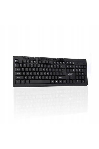 ART Set tastatură QWERTY wireless + mouse + mousepad negru