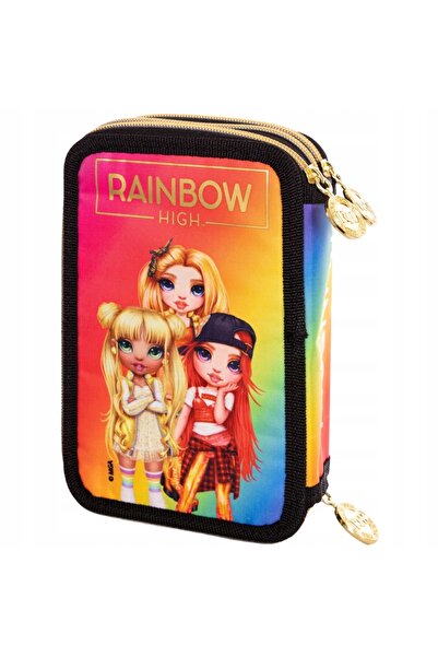 NO BRAND Penar triplu Rainbow High cu accesorii pentru fete