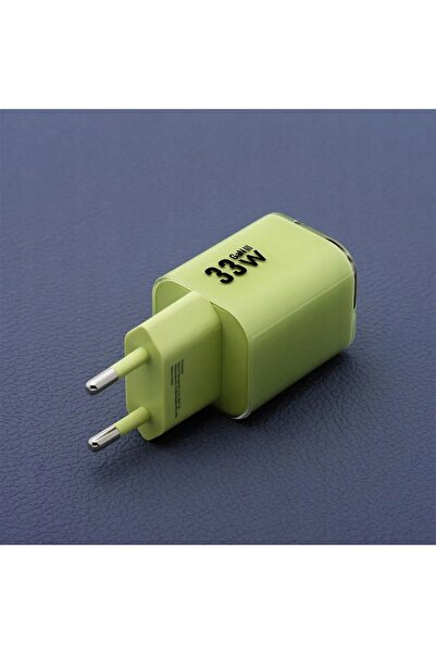 NO BRAND Adaptor de alimentare 33W GaN USB-C, USB-A + cablu de 1m Forcell com...