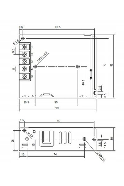 NO BRAND Sursă de alimentare LRS-35-24 (36W; 24V; 1.5A) - Mean Well