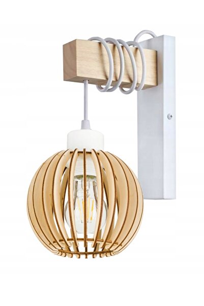 NO BRAND Lampă de perete din lemn cu LED, suspendată pe cablu, cu abajur și 1...