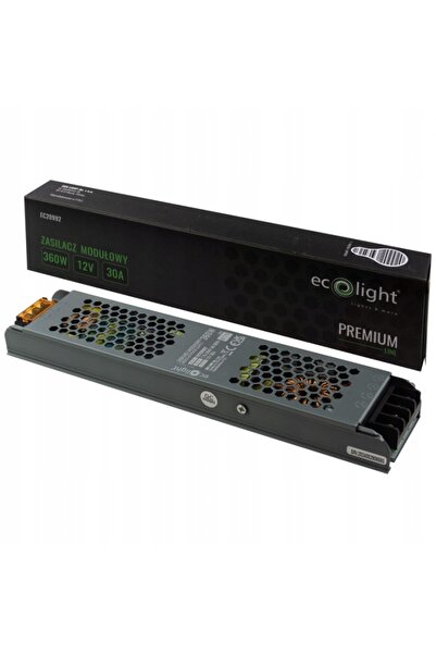 NO BRAND Sursă de alimentare modulară SLIM PREMIUM 12V 360W 30A IP20 pentru b...