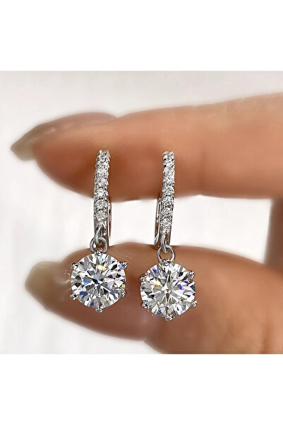 Choice 1 Carat Moissanite Silver DWJ Brilliant 1CT Certified Moissanite Diamo...
