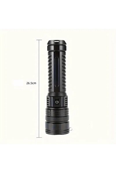 NO BRAND Lanternă telescopică cu zoom pentru drumeții, cu cablu USB, curea in...