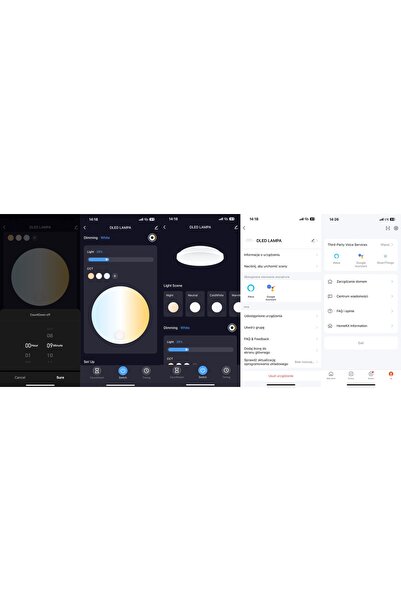 NO BRAND Plafonieră LED reglabilă 3 culori TUYA Bluetooth
