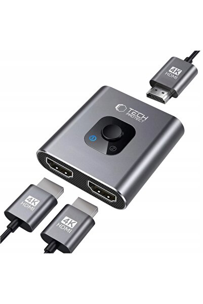 NO BRAND ADAPTOR HUB TECH-PROTECT 2-ÎN-1 HDMI 4K 60HZ PENTRU LAPTOP 4K 60HZ C...