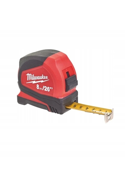 Milwaukee Ruletă de măsurat profesională compactă, metrică și imperială, 8m-2...