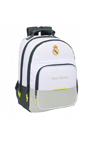 NO BRAND SAFTA Rucsac școlar pentru tineri, alb, spațios, cu două compartimen...