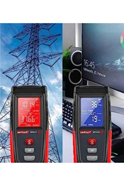 NO BRAND Contor de câmp electromagnetic, tester de unde, 100uT