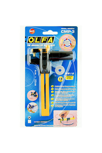 NO BRAND OLFA CMP-3 Cutter pentru cercuri (4-22 cm) + 2 LAME EXTRA