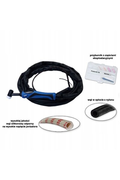 NO BRAND Torță de sudură TIG SR-17 flexibilă, cablu de 8m, conector 35/50, 13mm