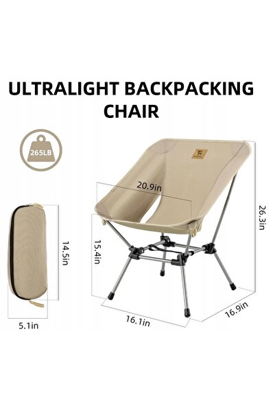 NO BRAND Scaun turistic ușor pentru camping și pescuit, până la 120kg, QUNATU...