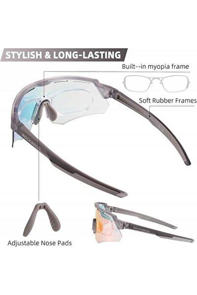 ROCKBROS Ochelari de ciclism FOTOCHROMATI MyOpia SP246-1 Gri 14210006005