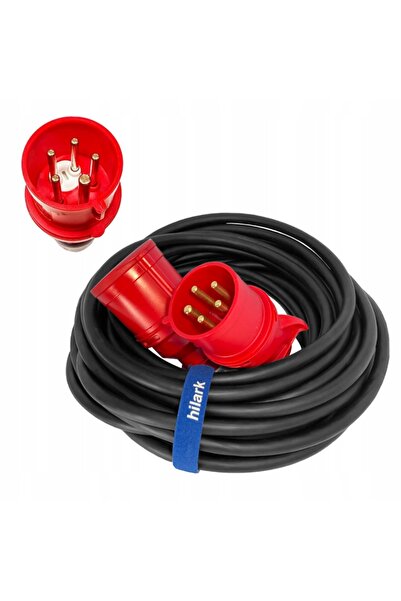 NO BRAND Cablu prelungitor rezistent IP44 din cauciuc H07RN-F 5x4 32A cu schi...