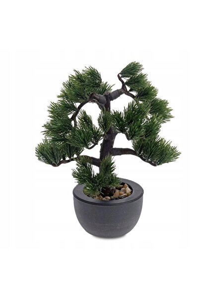 Progarden Arbust BONSAI artificial de 31 cm, conifer, în ghiveci, pentru sufr...