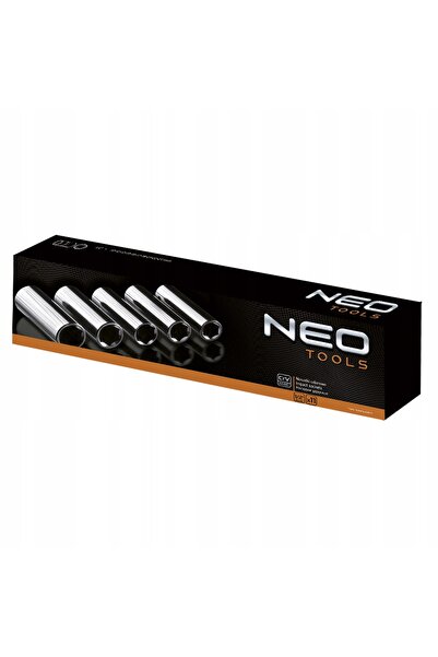 NEO Tools NEO 12-102 Set de chei tubulare lungi, 11 piese, 10-24mm, 1/2'', ca...